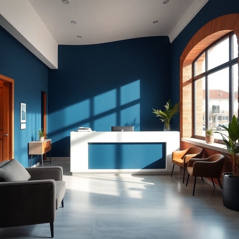 Recepcija indigo-plavog računovodstvenog ureda u Puli
